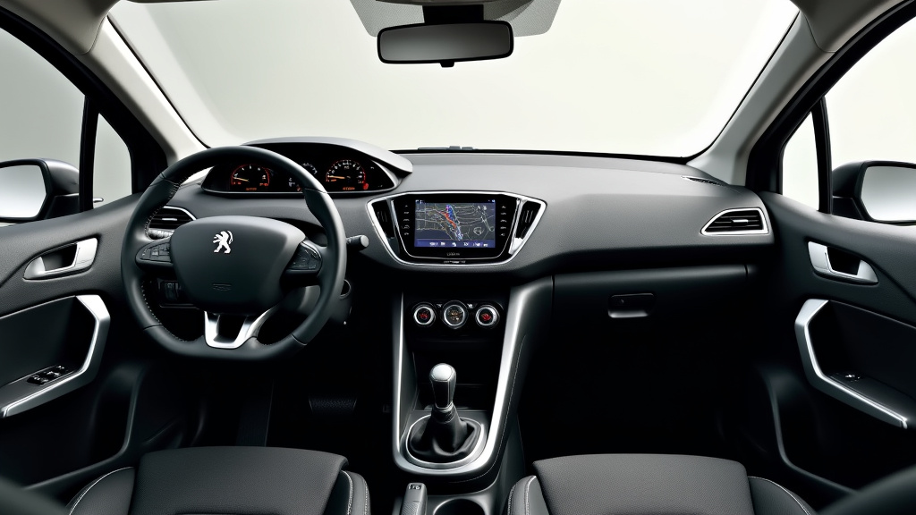 Intérieur de la Peugeot 2008 2015 avec écran tactile et i-Cockpit