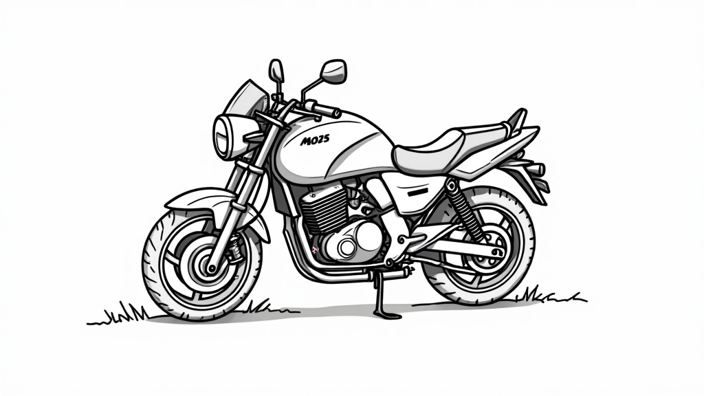Moto Coloriage 2025 : Dessins Gratuits & Créativité