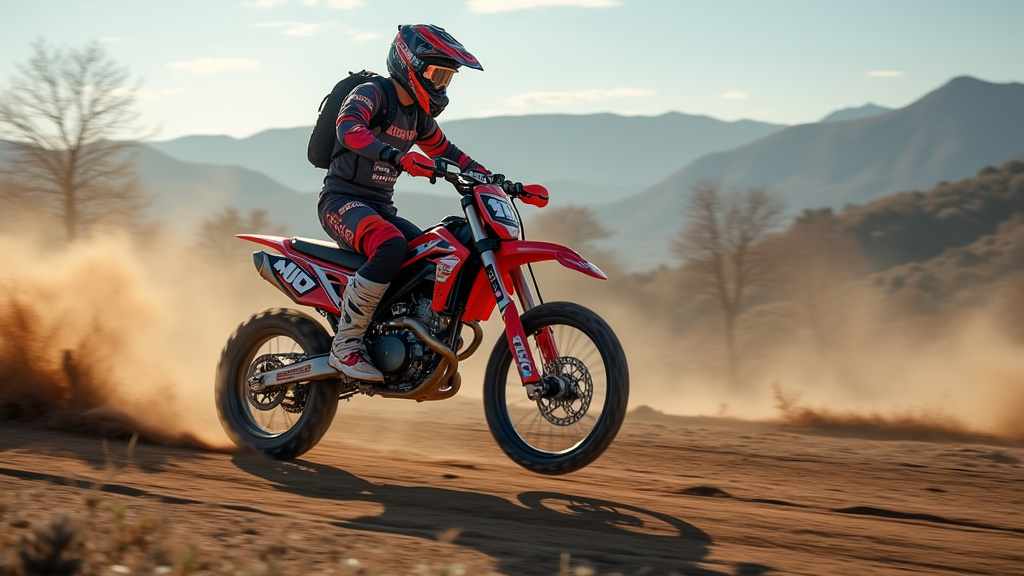 Moto cross CFMOTO CX-5E en action sur un terrain boueux