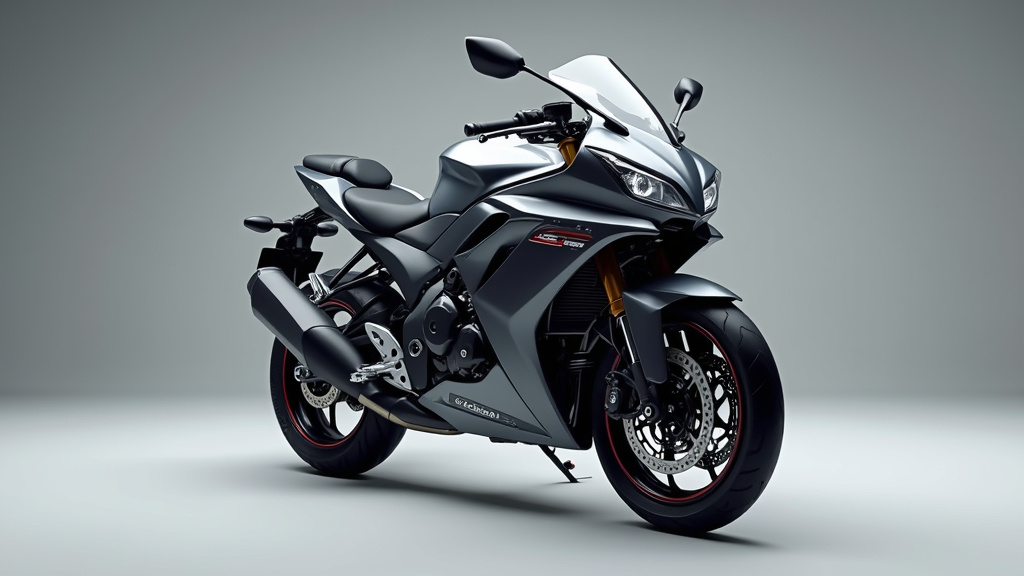 Moto propre et bien éclairée prête pour la prise de photo en vue de simulation de covering