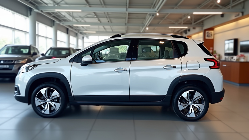 Peugeot 2008 2015 exposée dans une concession