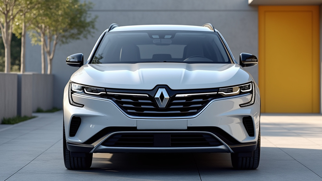 Renault Rafale 2025 en stationnement, vue de face montrant le design extérieur moderne et élégant