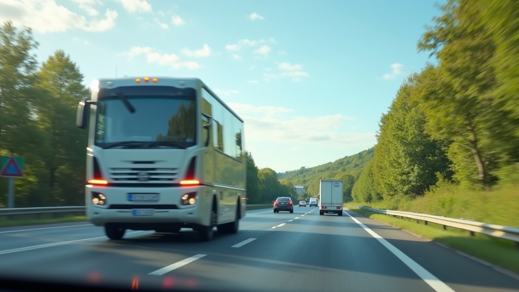 Voiture conduisant à gauche sur une route anglaise avec panneau de signalisation
