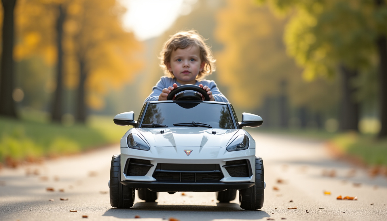 Enfant de 3 ans tenant une télécommande de voiture radiocommandée adaptée à la taille de ses mains