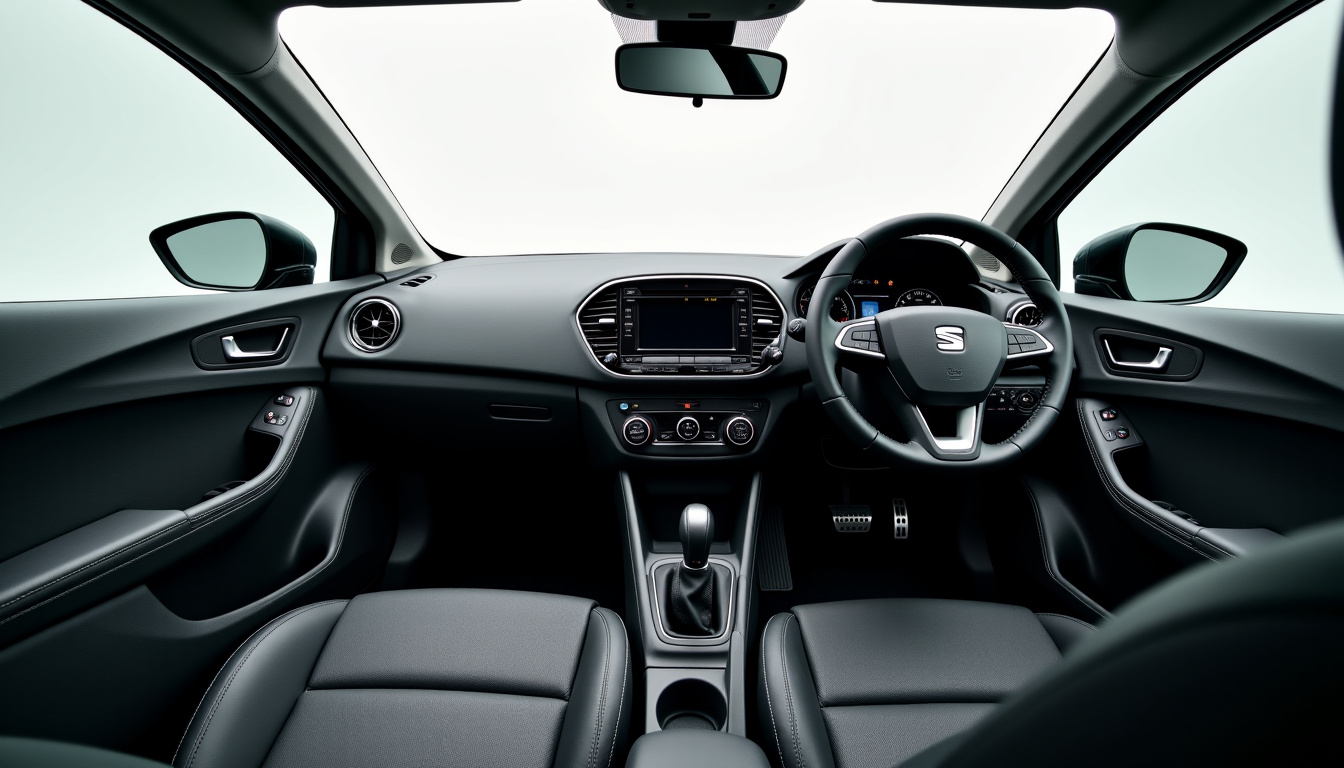 Intérieur du tableau de bord de la Seat Ibiza 2026, montrant l
