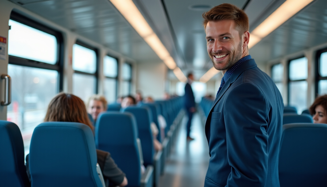 Mécanicien en train d