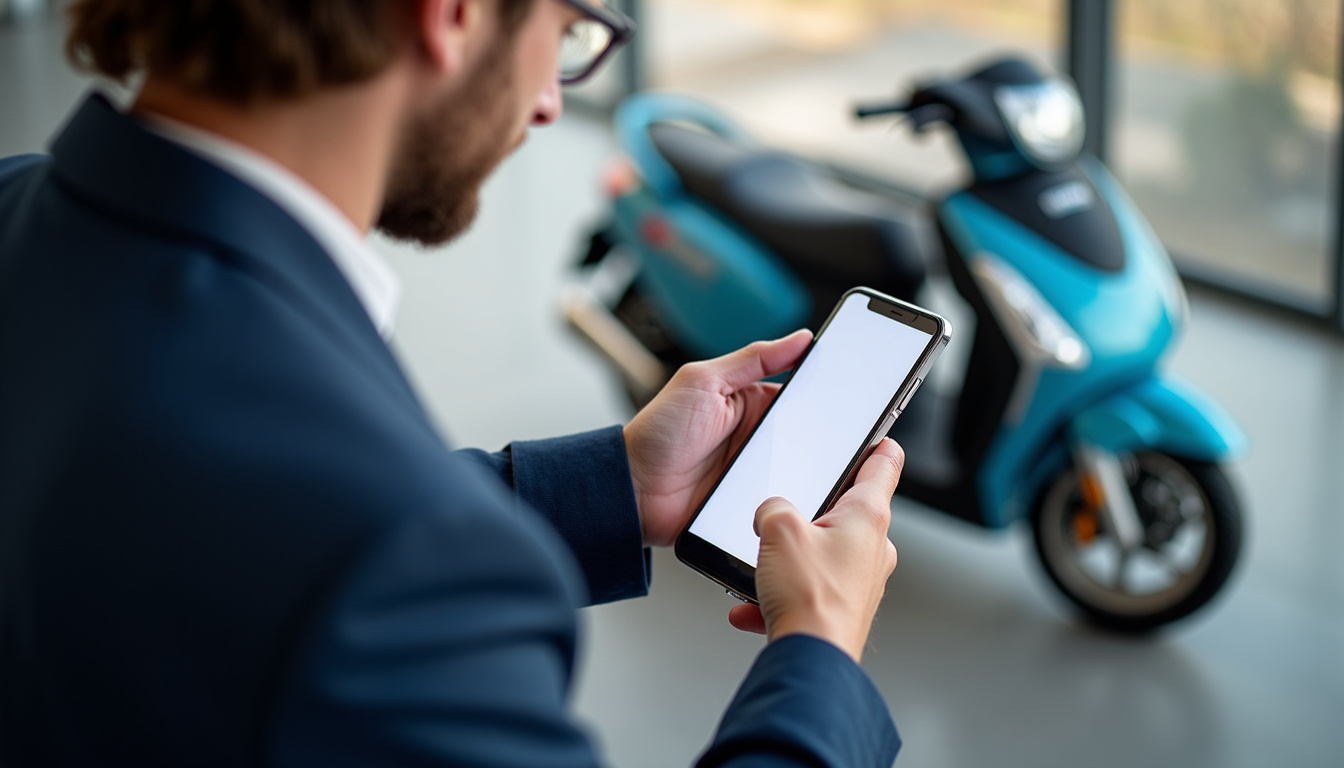 Utilisateur consulte une annonce de remorque pour moto sur son ordinateur