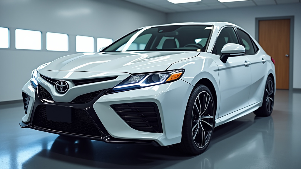 Voiture après polissage, montrant une carrosserie brillante et sans défauts