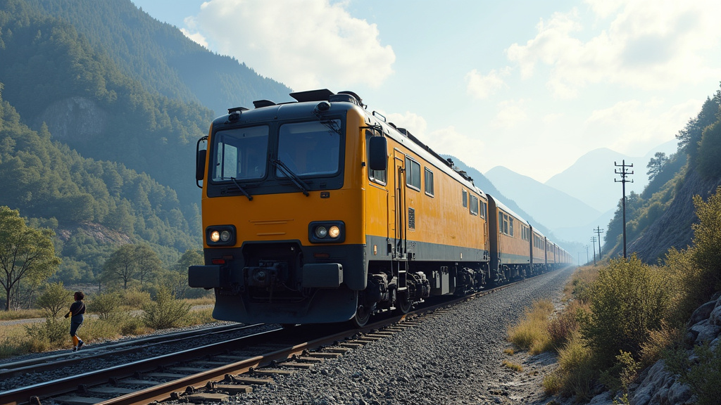 Voiture diesel en train de gravir une côte avec difficulté