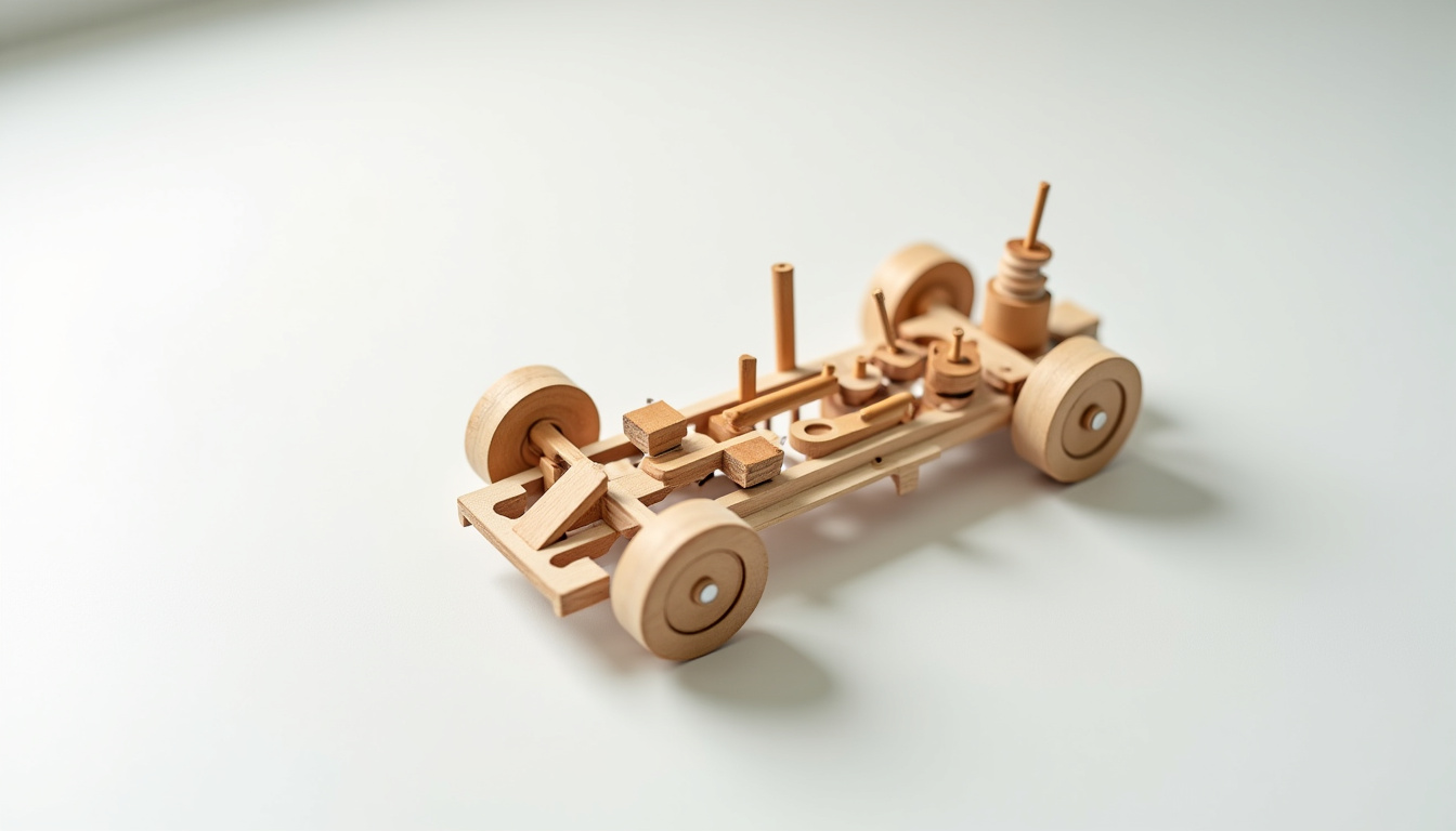 Représentation schématique des composants du train avant d