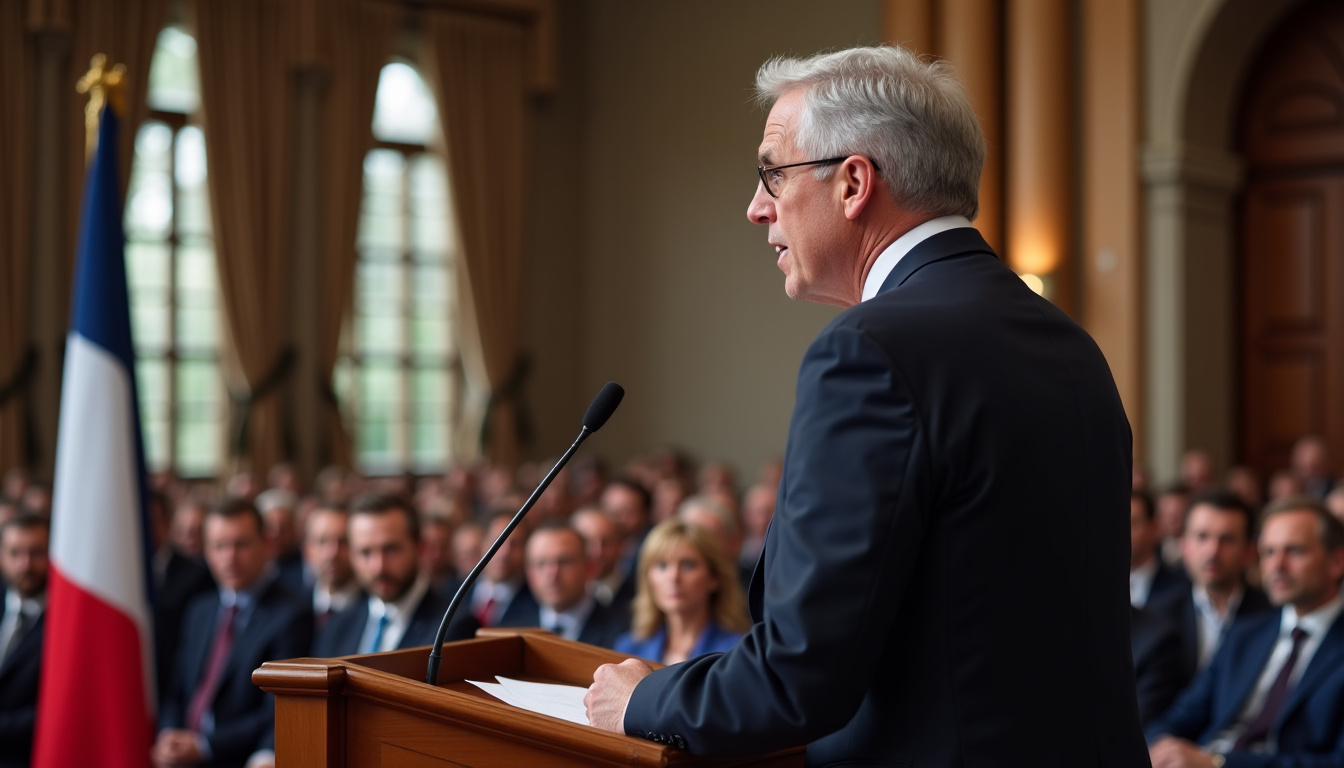 Christophe Ferrari en tant que maire du Pont-de-Claix, lors d