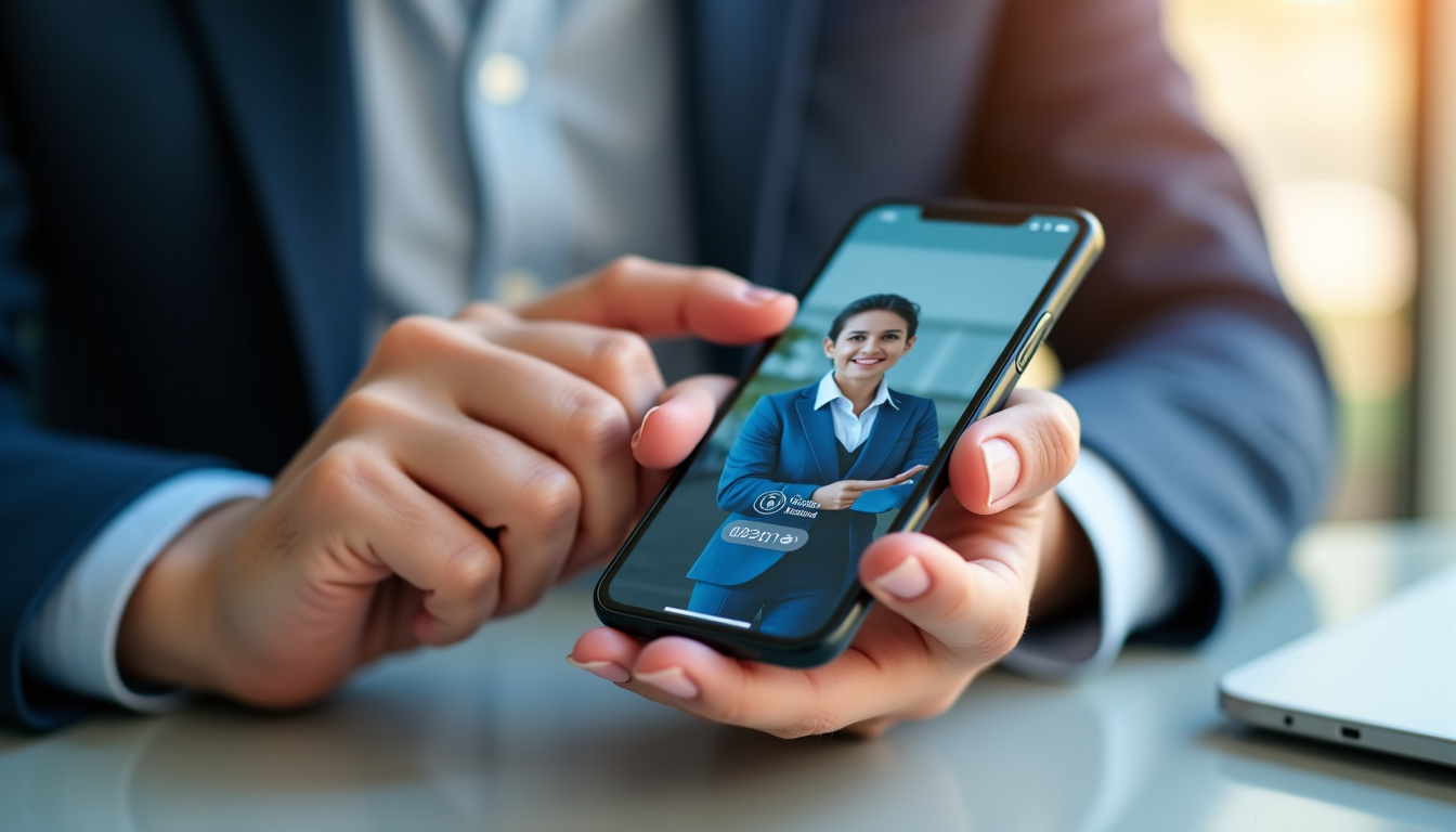 Personne vérifiant un chèque de banque sur son téléphone portable avec une banque par téléphone