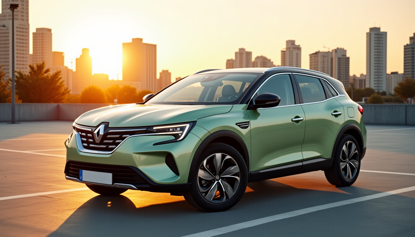 Renault Austral hybride non rechargeable 2026 garée sur un parking en milieu urbain