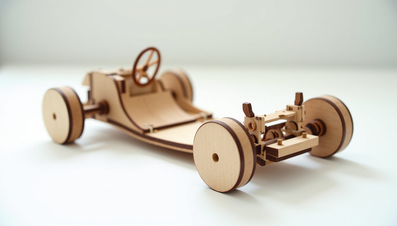 Schéma des principaux composants du train avant d