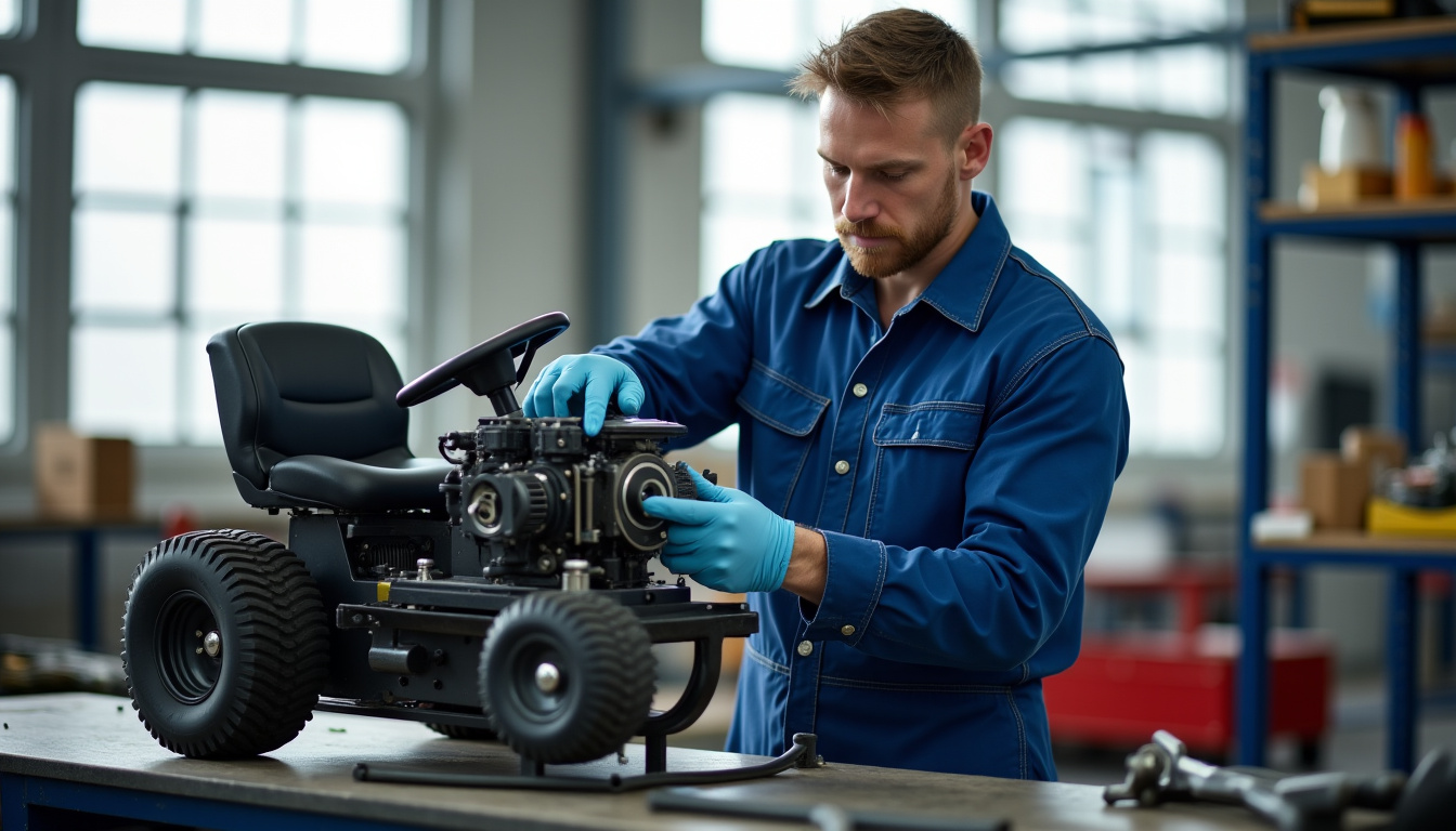 Technicien en train d