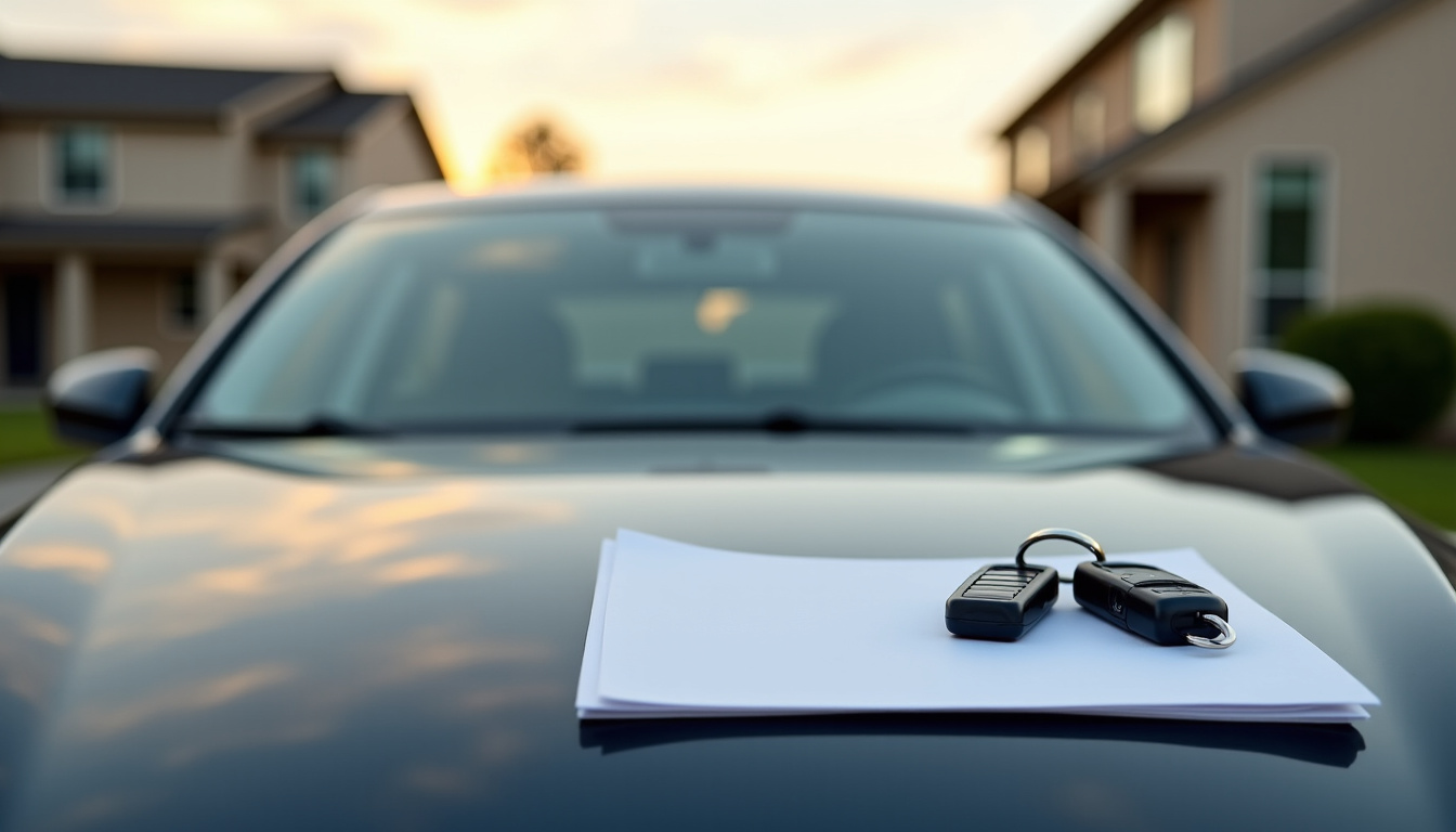 Voiture préparée pour donation, nettoyée et documentée