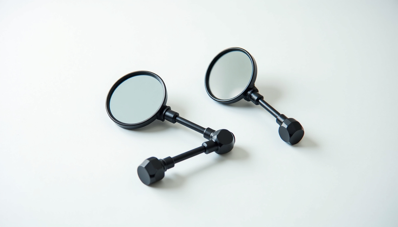 Comparaison de différents types de rétroviseurs moto: universel, spécifique, rabattable, grand angle