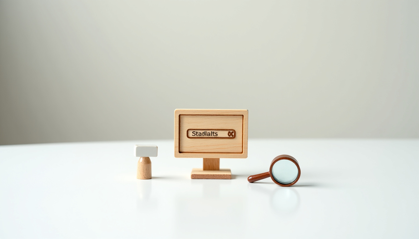 Interface de recherche sur un site de vérification d