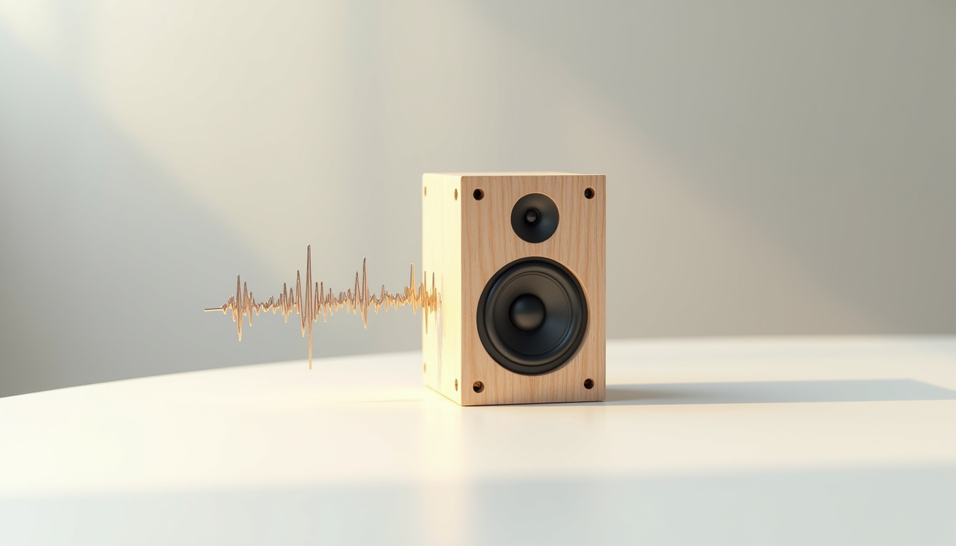 Schéma de sensibilité sonore des enceintes de voiture