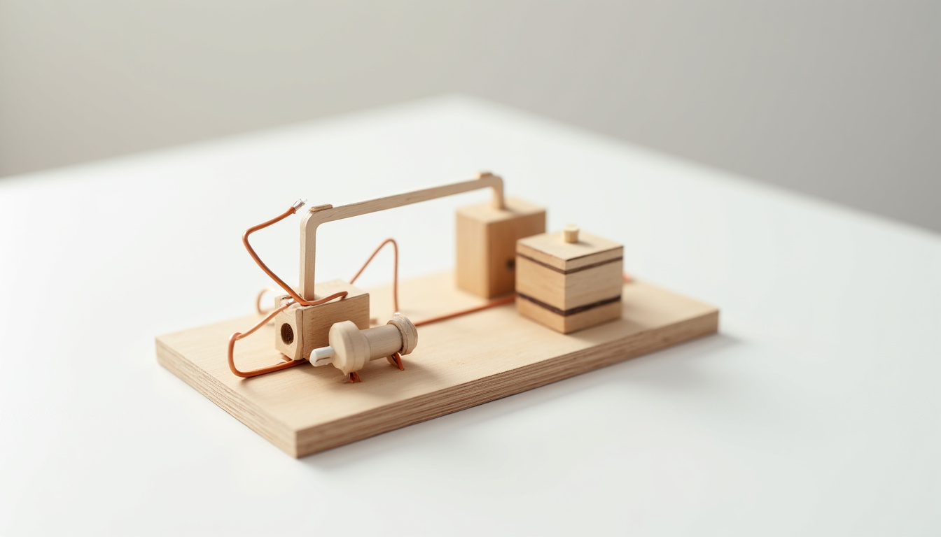Schéma d’un circuit de démarrage avec batterie, solénoïde et démarreur