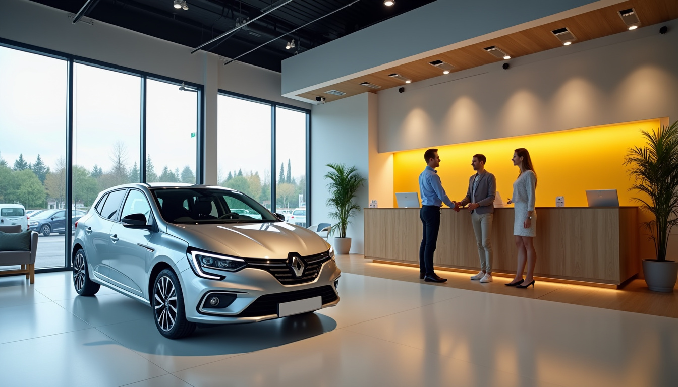 Accueil client dans le hall de la concession Renault Beauvais Tille
