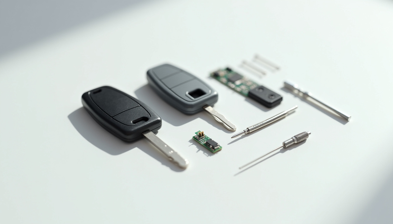 Kit complet de remplacement de coque de clé de voiture avec outils et pièces détachées