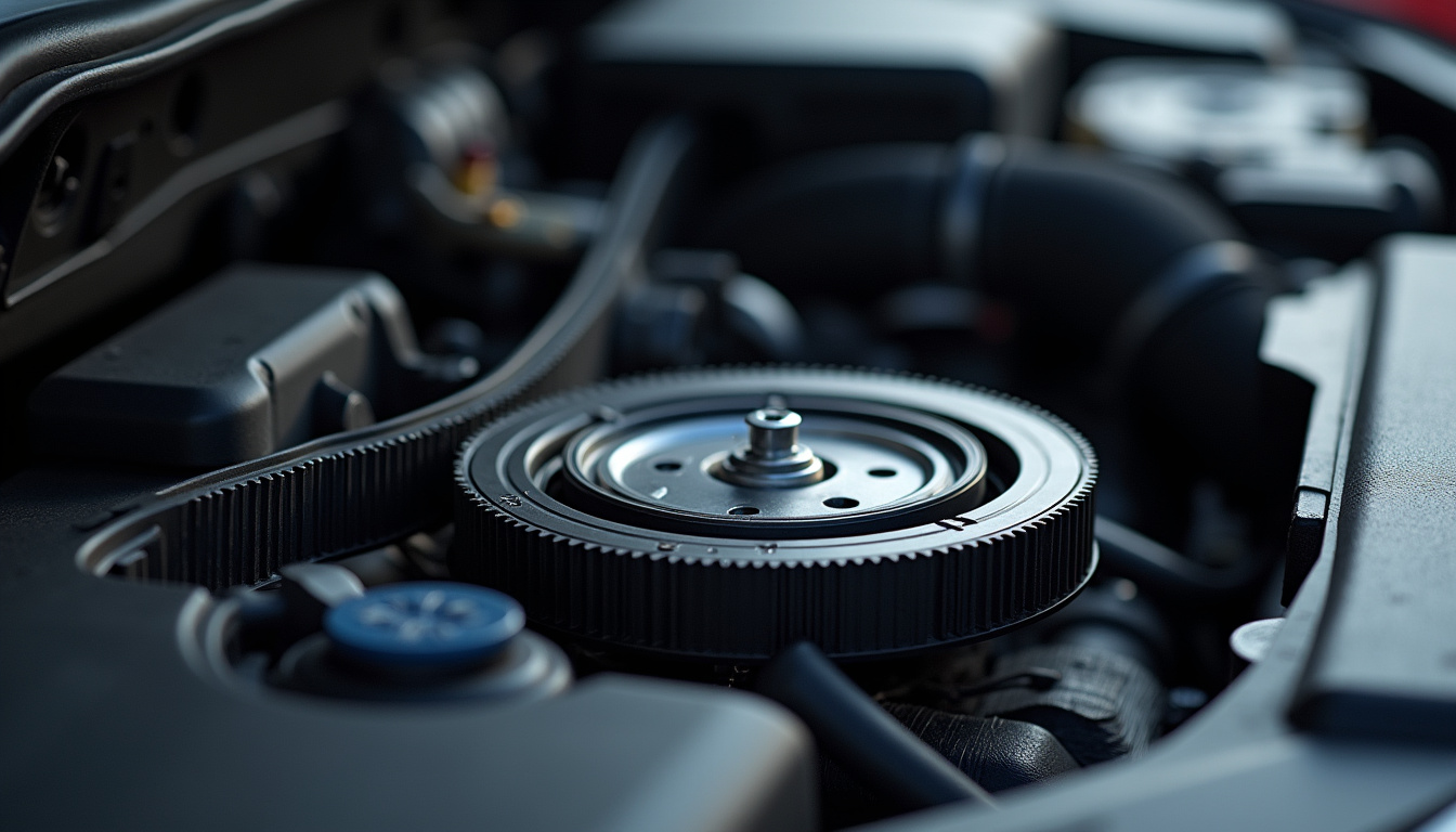 Moteur essence Peugeot 3008 ouvert montrant la courroie de distribution