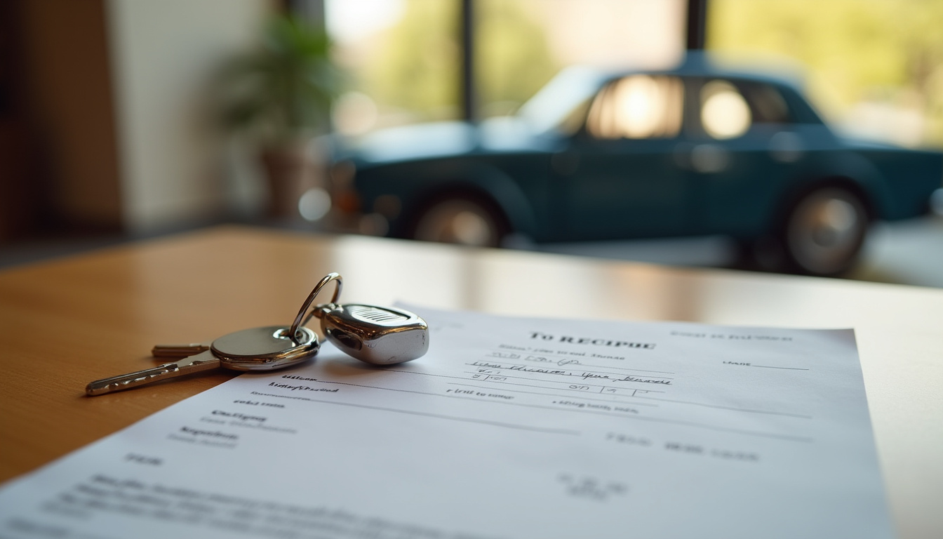 Remise des clés d'une voiture achetée aux enchères à Toulouse