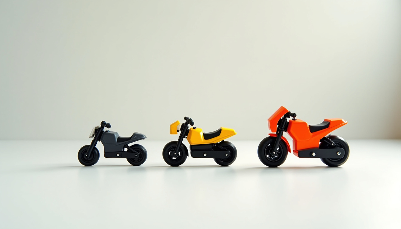 Comparaison de trois modèles de motos électriques pour enfants selon les âges