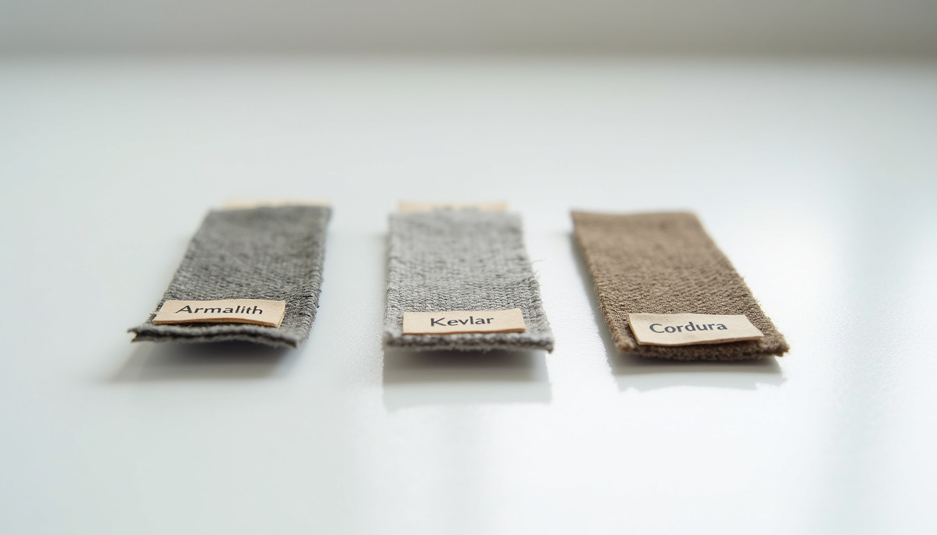 Comparaison de tissus techniques pour jeans moto: Armalith, Kevlar, Cordura