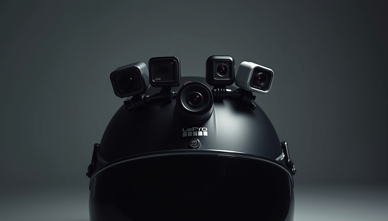 Comparatif visuel des caméras moto: Midland, GoPro, DJI et Drift