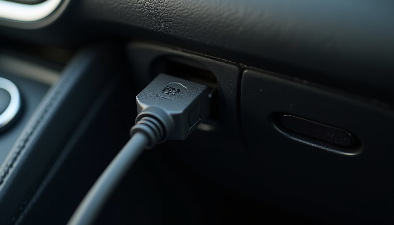 Connexion du diagbox Peugeot 308 via la prise OBD pour lecture des codes d'erreur