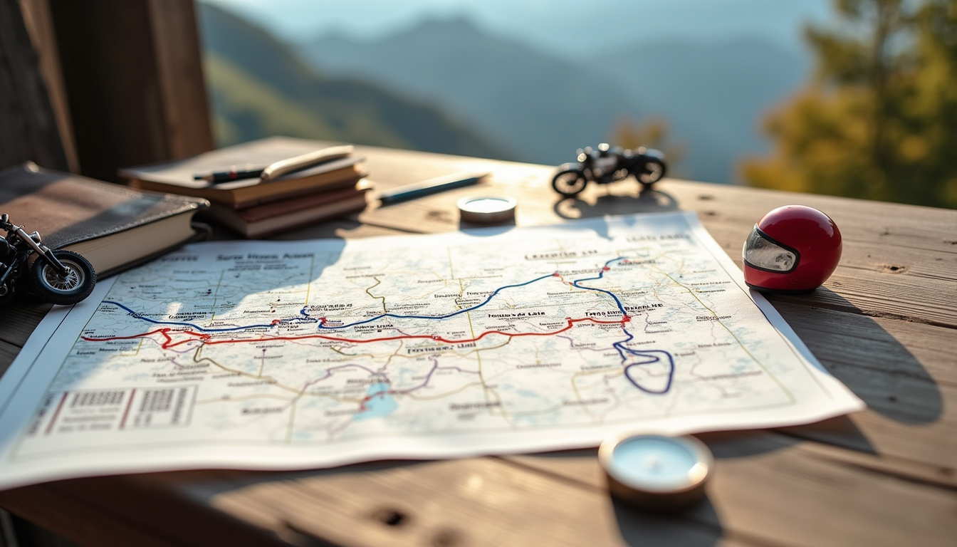 Carte schématique des variantes possibles sur la route des Grandes Alpes, incluant le col du Mont-Cenis et le lac de Serre-Ponçon