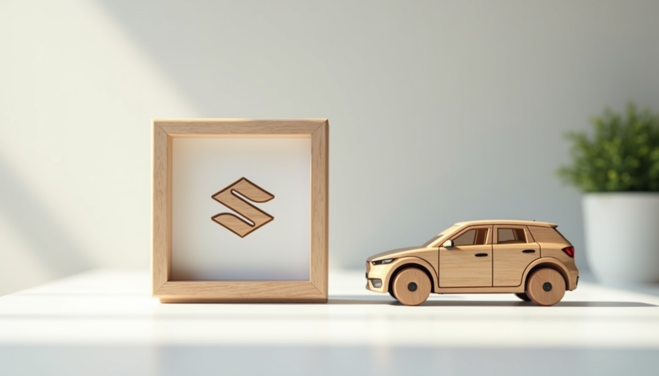 Nouveau logo Suzuki 2026 sur écran numérique et véhicule électrique
