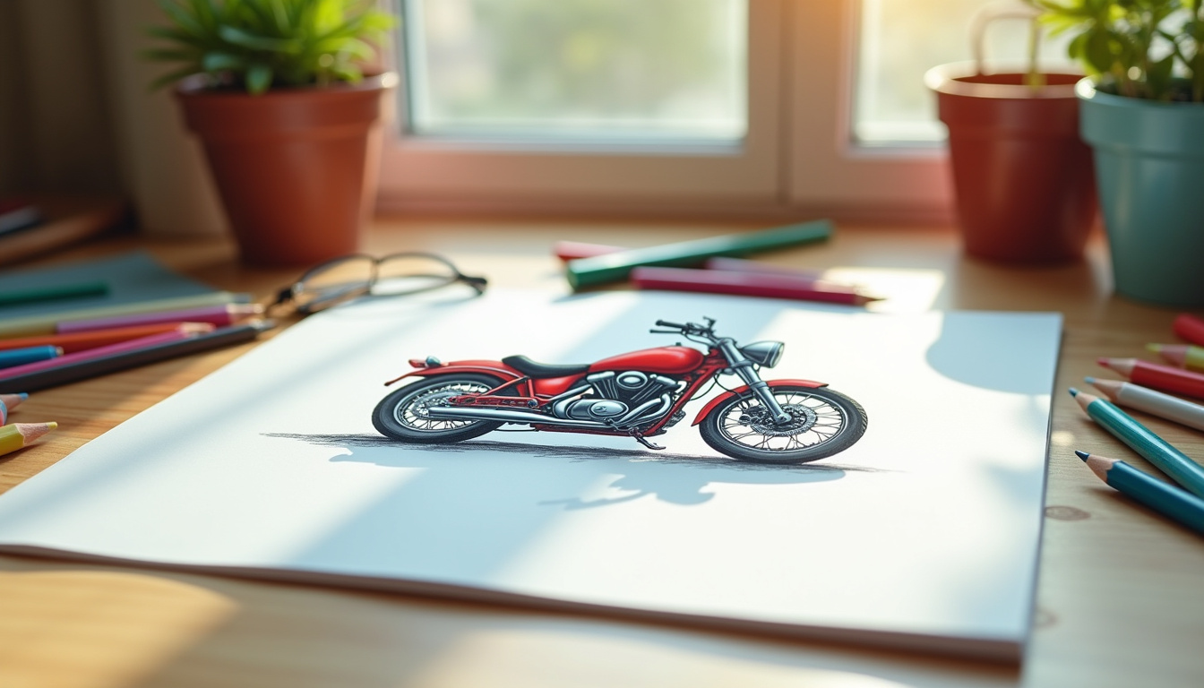 Découvrez le coloriage des motos en 2026 : créativité et fun garantis