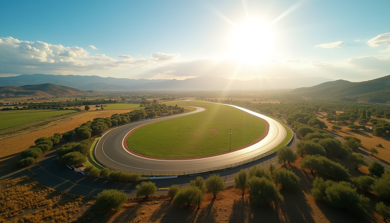 Vue panoramique du circuit de Jerez sous le soleil andalou