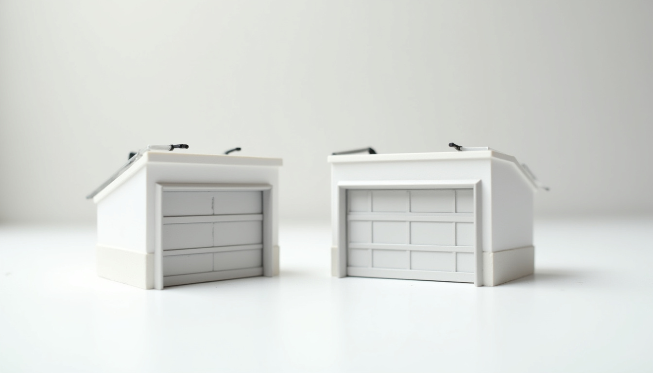 Comparaison entre une porte de garage basculante et une porte sectionnelle