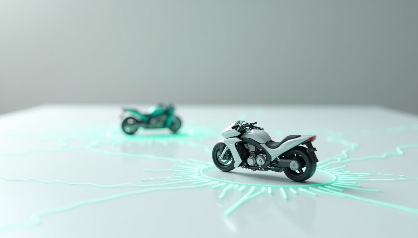 Comparaison visuelle entre la technologie Bluetooth et Mesh pour intercom moto