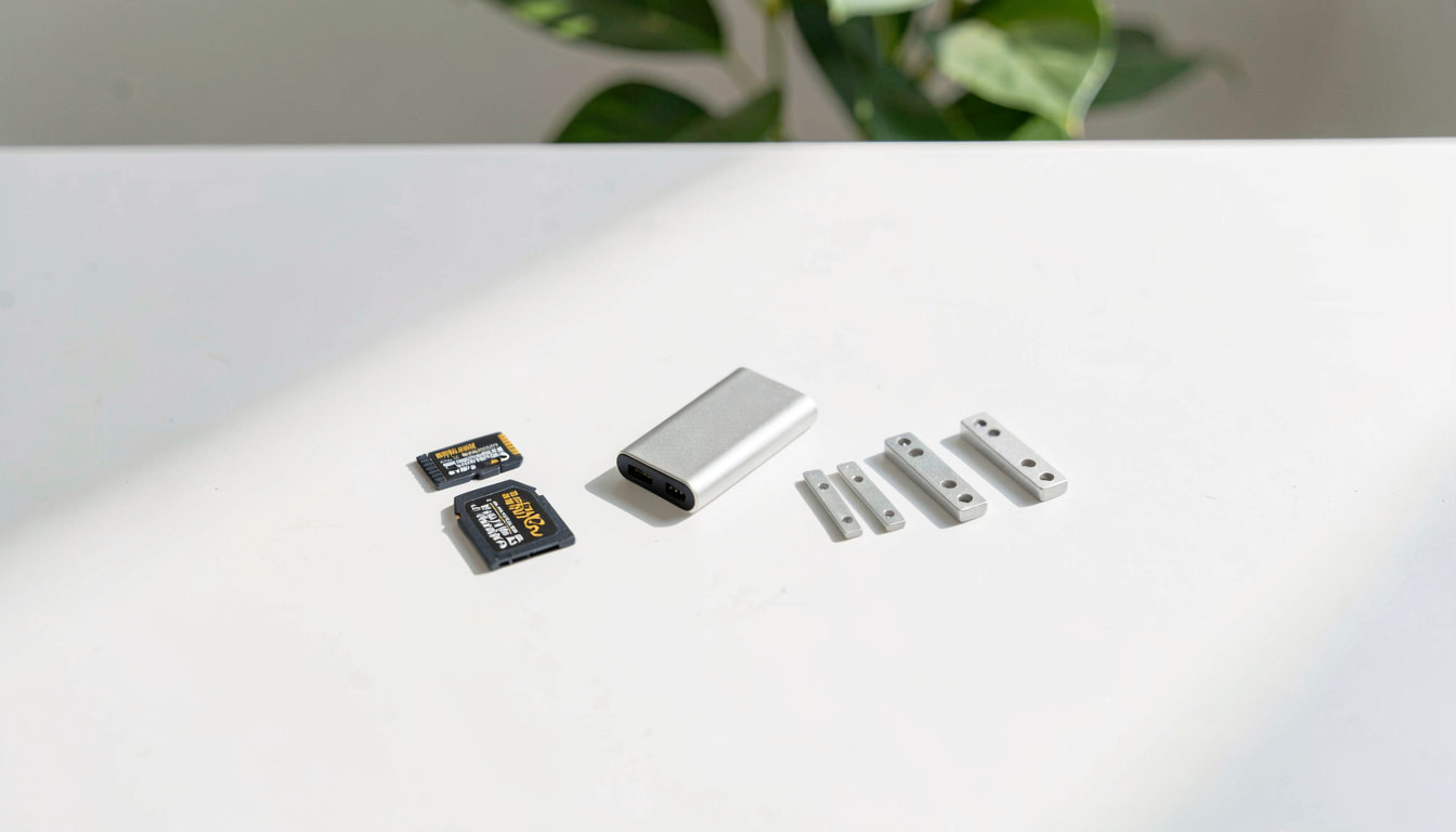 Ensemble d'accessoires pour caméra de casque moto: carte mémoire, batterie externe, supports