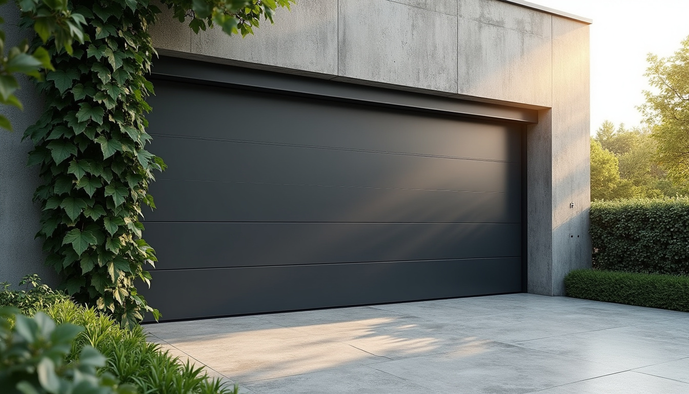 Moteur de porte de garage fonctionnant à l'énergie solaire avec panneau photovoltaïque intégré